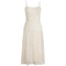 1970s Frank Usher Cream Ivory Lace Dress With Matching Bolero