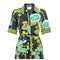 1970s Frank Usher Floral and Bamboo Print Skirt Suit