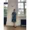 1970s Frank Usher Floral and Bamboo Print Skirt Suit