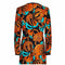 1970s Frank Usher Psychedelic Leaf Print Maxi Dress