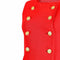 1970s French Couture Red Pinafore Dress