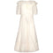 1970s Gina Fratini White Silk Organza Maxi Skirt and Blouse Set
