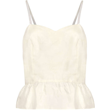 ARCHIVE - 1970s Gina Fratini White Silk Organza Maxi Skirt and Blouse Set