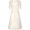 1970s Gina Fratini White Silk Organza Maxi Skirt and Blouse Set