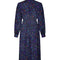 1970s Green and Blue Marian Donaldson Paisley Liberty Print Dress