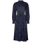 1970s Green and Blue Marian Donaldson Paisley Liberty Print Dress