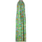 1970s Green Psychedelic Floral Print Trapeze Maxi Dress