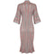 1970s Green Red and White Mary Farin Knitted Dress