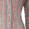 1970s Green Red and White Mary Farin Knitted Dress