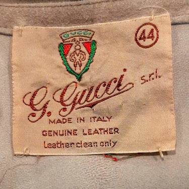 1970s Gucci Soft Grey Suede Utility Style Dress
