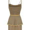 1970s Horiko for Saks Peasant Style Olive Toned Silk Jersey Two Piece
