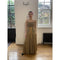 1970s Horiko for Saks Peasant Style Olive Toned Silk Jersey Two Piece