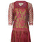 1970s Janice Wainwright Pink and Gold 1920s Style Flapper Dress