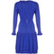 1970s Jean Muir Royal Blue Jersey Dress