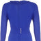 1970s Jean Muir Royal Blue Jersey Dress