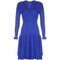 1970s Jean Muir Royal Blue Jersey Dress