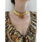 1970s Jean Varon psychedelic Autumn Tone Maxi Dress
