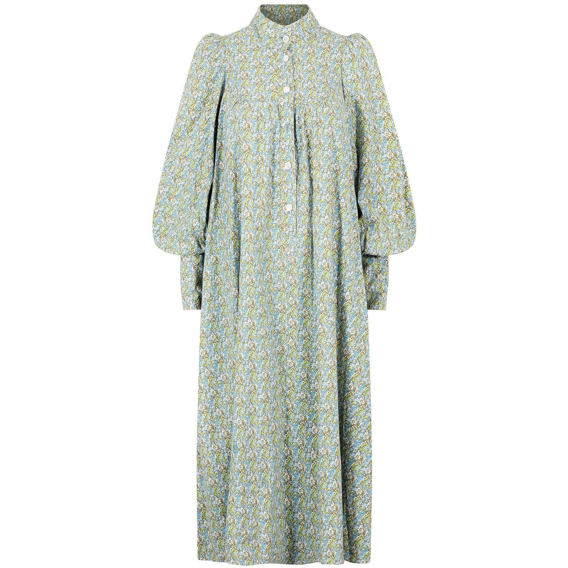 1970s Laura Ashley Made in Wales Floral Print Maxi Dress