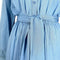 1970s Louis Feraud Sky Blue Silk Shirtwaister Dress
