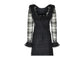 1970s Madame Gres Haute Couture Black Lace Dress