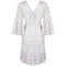 1970s Pin Tuck Lace Mexican Wedding Dress