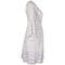 1970s Pin Tuck Lace Mexican Wedding Dress