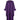 ARCHIVE - 1970s John Charles Purple Jersey & Feather Trapeze Dress