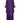 1970s Purple Feather Trimmed Trapeze Dress