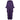 1970s Purple Feather Trimmed Trapeze Dress