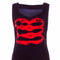 1970s Purple & Red Velvet Tie-Dye Dress