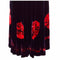 1970s Purple & Red Velvet Tie-Dye Dress
