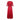 1970s Silk Chiffon Scarlet Red Victoriana Maxi Dress