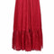 1970s Silk Chiffon Scarlet Red Victoriana Maxi Dress