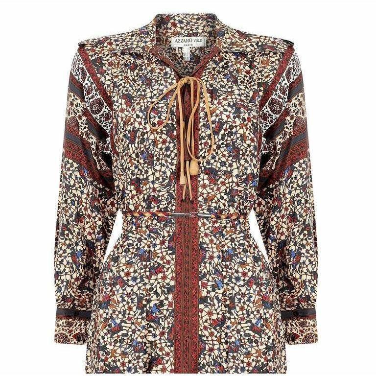 1970s Ted Lapidus Boho Dress