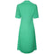 1970s Ted Lapidus Green Linen Double Breasted Shirt Dress