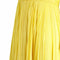1970s Ted Lapidus Lemon Yellow Pleated Chiffon Dress