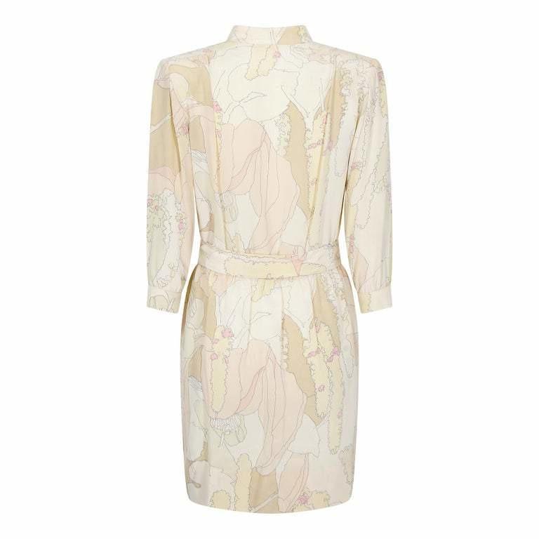 1970s Ted Lapidus Silk Shirt Dress
