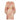 1970s Tricosa Gold and Orange Jersey Lame Trapeze Dress