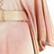 1970s Tricosa Gold and Orange Jersey Lame Trapeze Dress