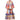 1970s Unknown Couture Colourful Silk Checked Skirt and Cape Ensemble