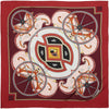 1970s ‘Washingtons Carriage” Hermes Pleated Silk Scarf