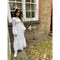 1970s White Cotton and Lace Mexican Boho Wedding Dress