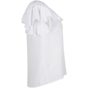 ARCHIVE - 1970s Yves Saint Laurent Peasant Blouson Top With Ruffle Neckline