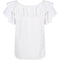 1970s Yves Saint Laurent Peasant Blouson Top With Ruffle Neckline