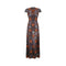 1970s Andre Laug Floral Sequinned Dress
