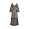 ARCHIVE - 1970s Angela Gore Floral Boho Maxi Dress