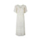 1970s Knitted White Wool Maxi Dress