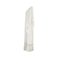1970s Dew Styles White Cotton Angel-Sleeve Dress
