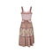 1970s Floral Boho Prairie Corset Dress
