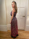 ARCHIVE: 1970s French Couture Floral Silk Chiffon Dress